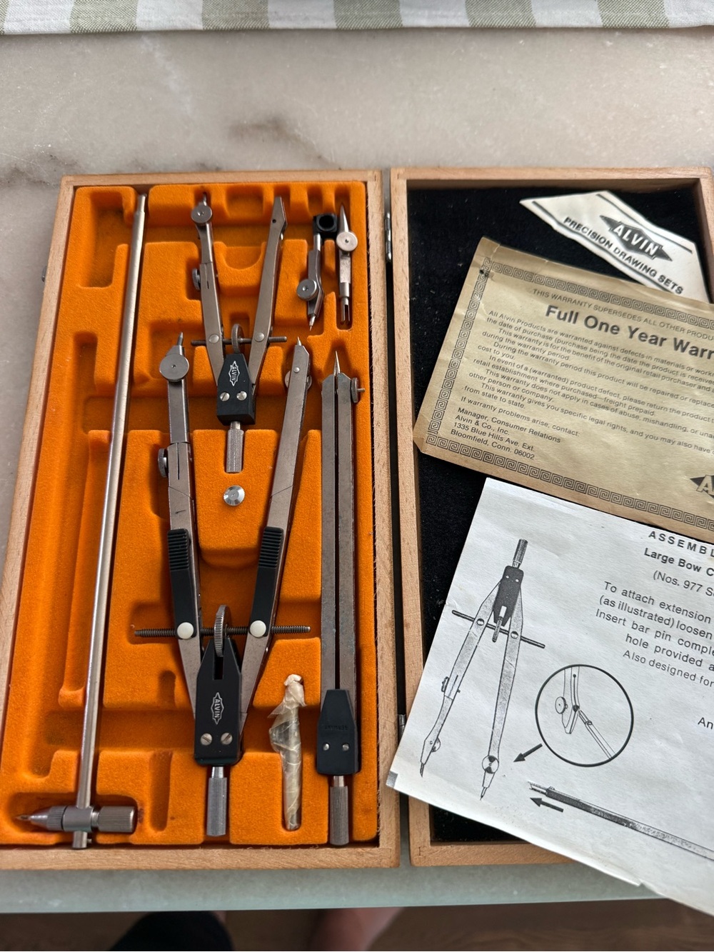 ALVIN PRECISION DRAWING INSTRUMENTS 129 JS MADE IN GERMANY